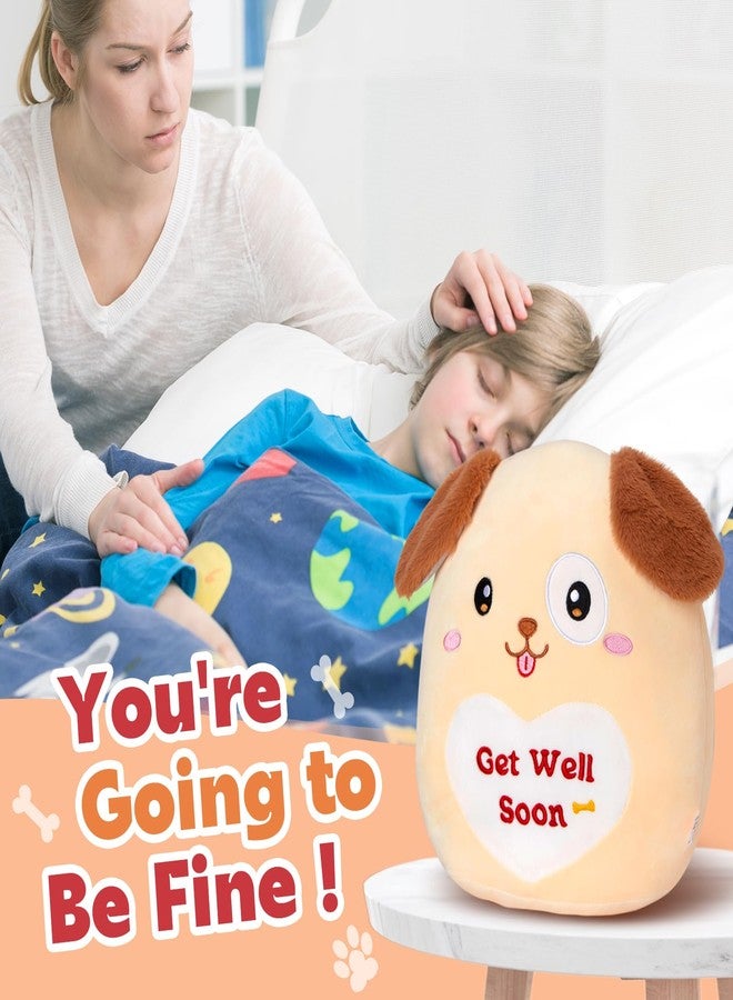 WEWILL 12’’ Get Well Soon Puppy Soft Plush Pillow Cute Get Well Dog Stuffed Animal Toy Gifts for Toddler Kids Boys Girls - Image 2