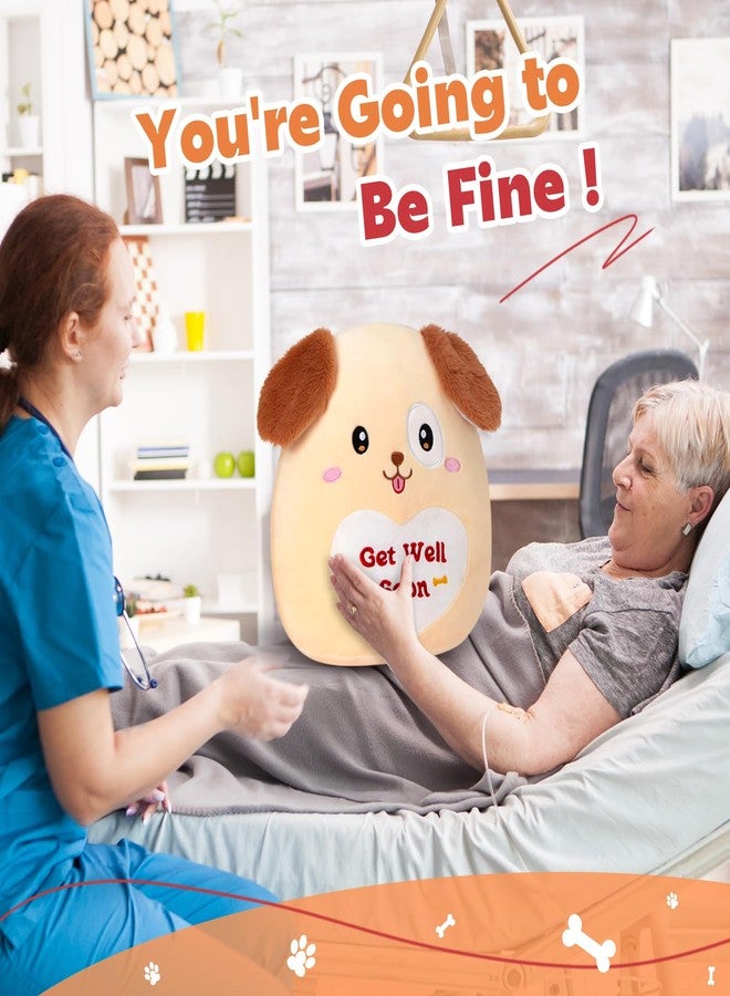 WEWILL 12’’ Get Well Soon Puppy Soft Plush Pillow Cute Get Well Dog Stuffed Animal Toy Gifts for Toddler Kids Boys Girls - Image 3