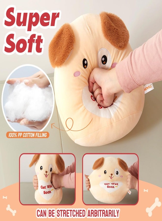 WEWILL 12’’ Get Well Soon Puppy Soft Plush Pillow Cute Get Well Dog Stuffed Animal Toy Gifts for Toddler Kids Boys Girls - Image 4
