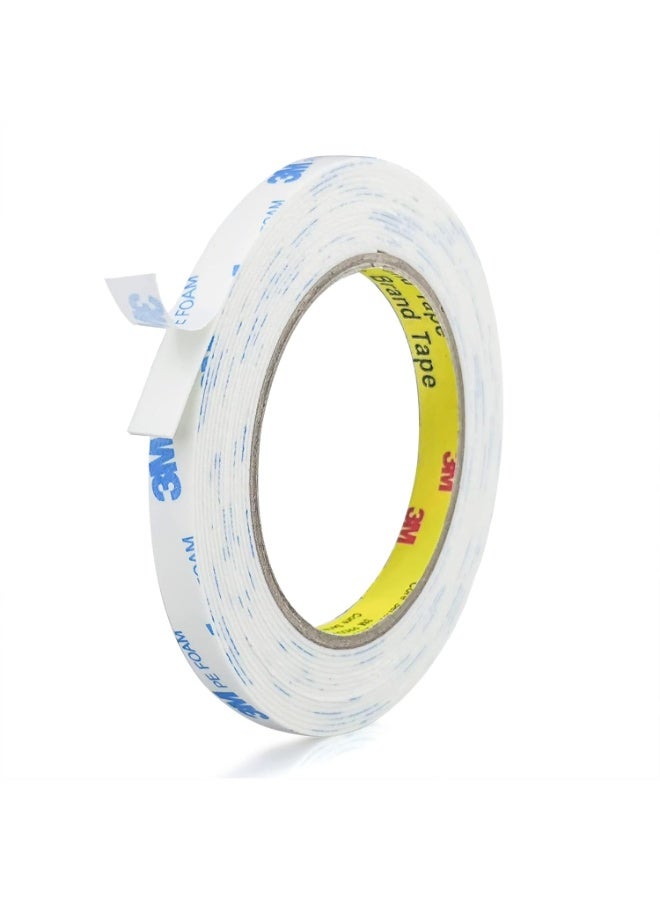 3M Double Sided Tape 10mm*3meter, Mounting Tape Heavy Duty, Removeable PE Foam Tape Strips, Strong Adhesive Tape Waterproof Free Damage for Paint Wall Picture Hanging Poster - Image 1