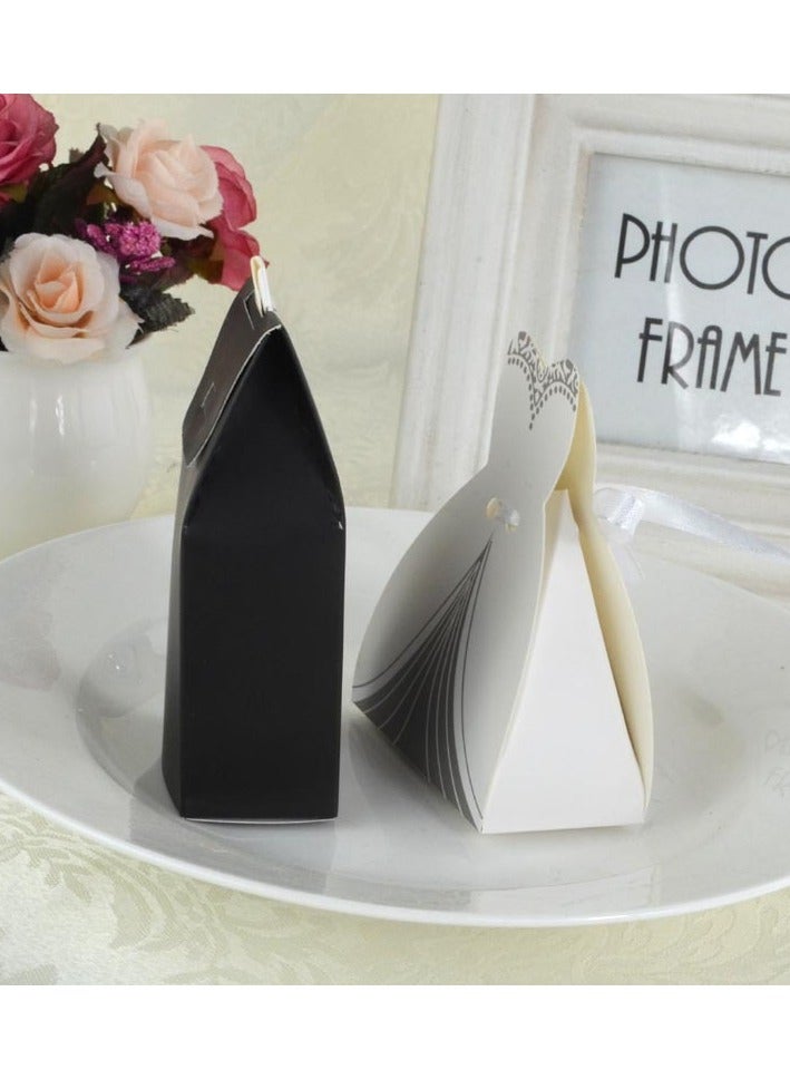 LOULUEN صندوق سكر للعروس والعريس مكون من 100 قطعة أوروبية