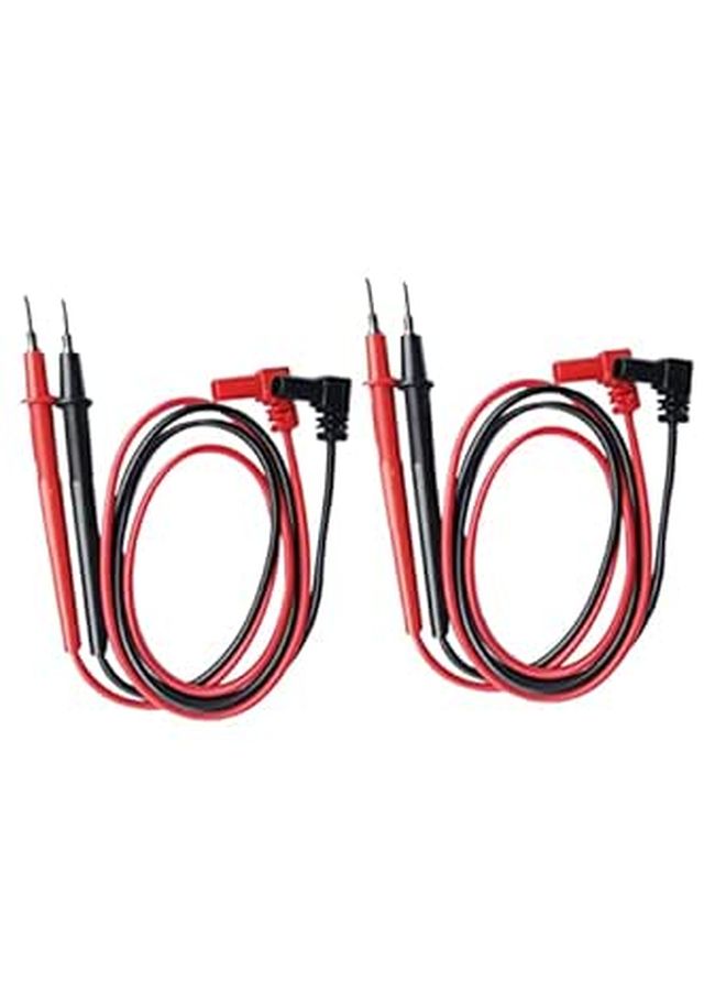 2 Sets Insulated Multimeter Test Leads with Temperature Probe Cables - Image 1