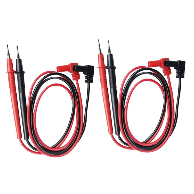 2 Sets Insulated Multimeter Test Leads with Temperature Probe Cables - Image 2