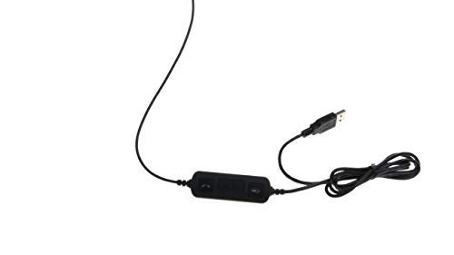 IPD IPH-510 USB Adapter Phone Cable w/ON/Off Button Compatible with PC Soft Phones - Microsoft Teams, Skype, Zoom, Avaya & Cisco Jabber IPH-510 Headphones Wired USB Telephone Adapter Phone Cord - Image 2