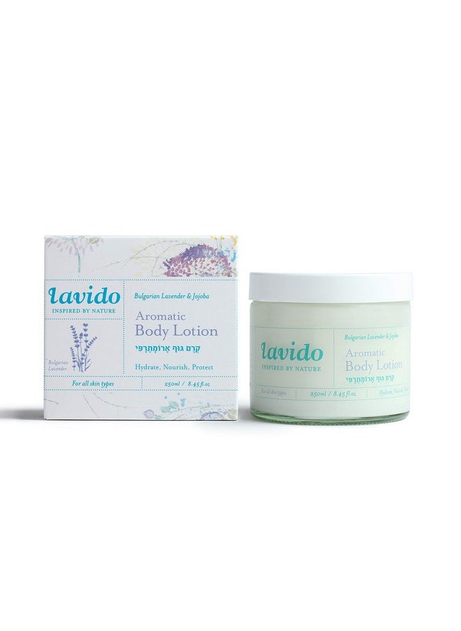 Lavido Natural Aromatic Body Lotion Nontoxic Clean Skincare (Lavender 8.45 Fl Oz 250 Ml)  - Image 1