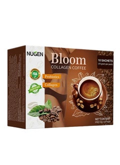 NUGEN Bloom Collagen Coffee 100% Organic and Glutathione, Diet Coffee Slimming Coffee Gluta Collagen Detox Premium with Collagen Coffee  - Image 1
