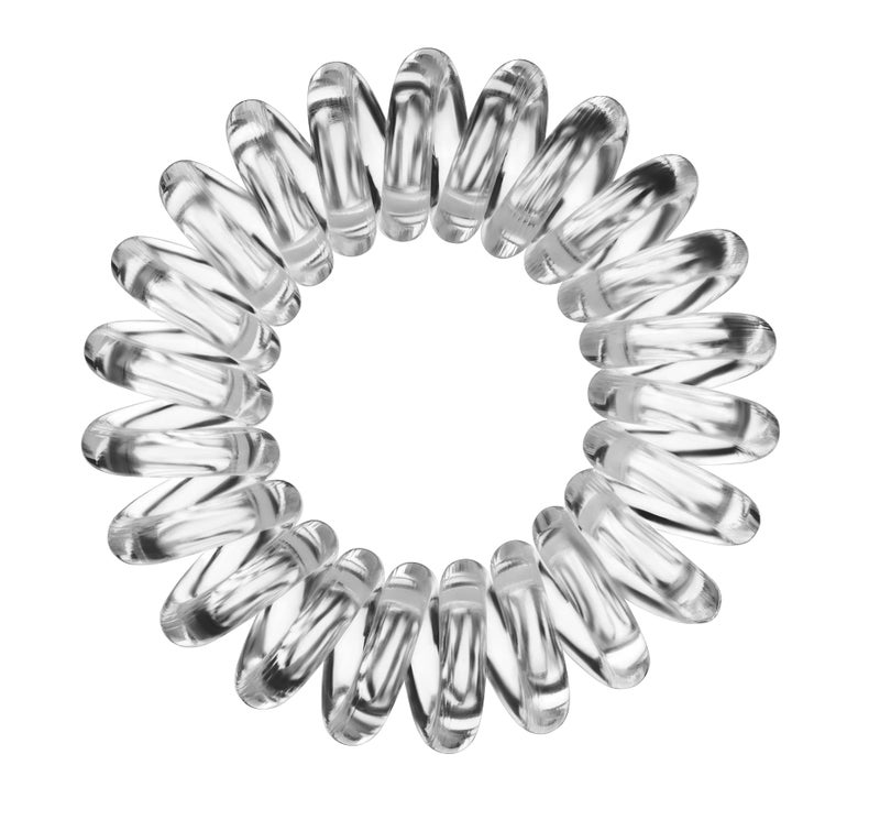 invisibobble Original Traceless Spiral Hair Ties with Strong Grip, Non-Soaking, Hair Accessories for Women - Crystal Clear , 3 Count (Pack of 1) - Image 5