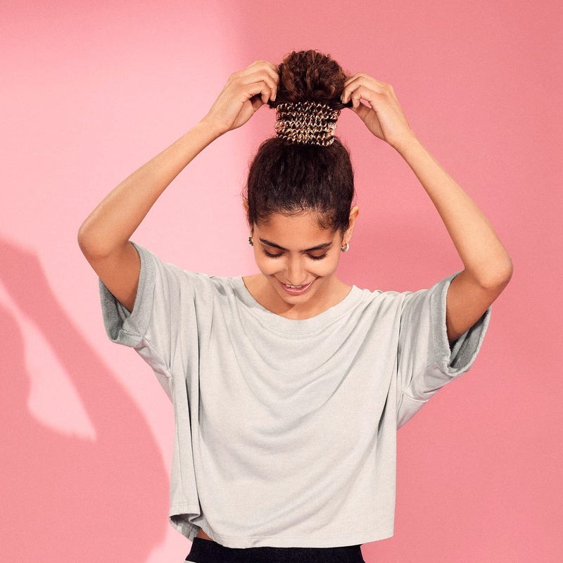 invisibobble Original Traceless Spiral Hair Ties with Strong Grip, Non-Soaking, Hair Accessories for Women - Crystal Clear , 3 Count (Pack of 1) - Image 3