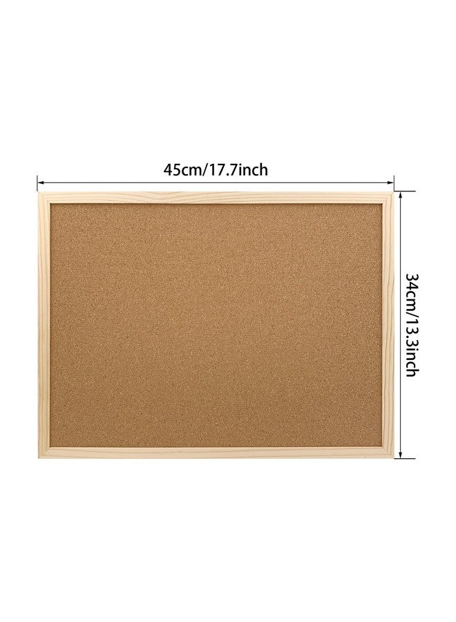 GDMINLO Cork Board Bulletin Board, 17.7"X 13.3" Pin Boards For Walls, Oak Wood Finish Frame, Wall Mounted Cork Board For Office Home And School(Pins, Eye Bolts, Gaskets, Screws) - Image 4
