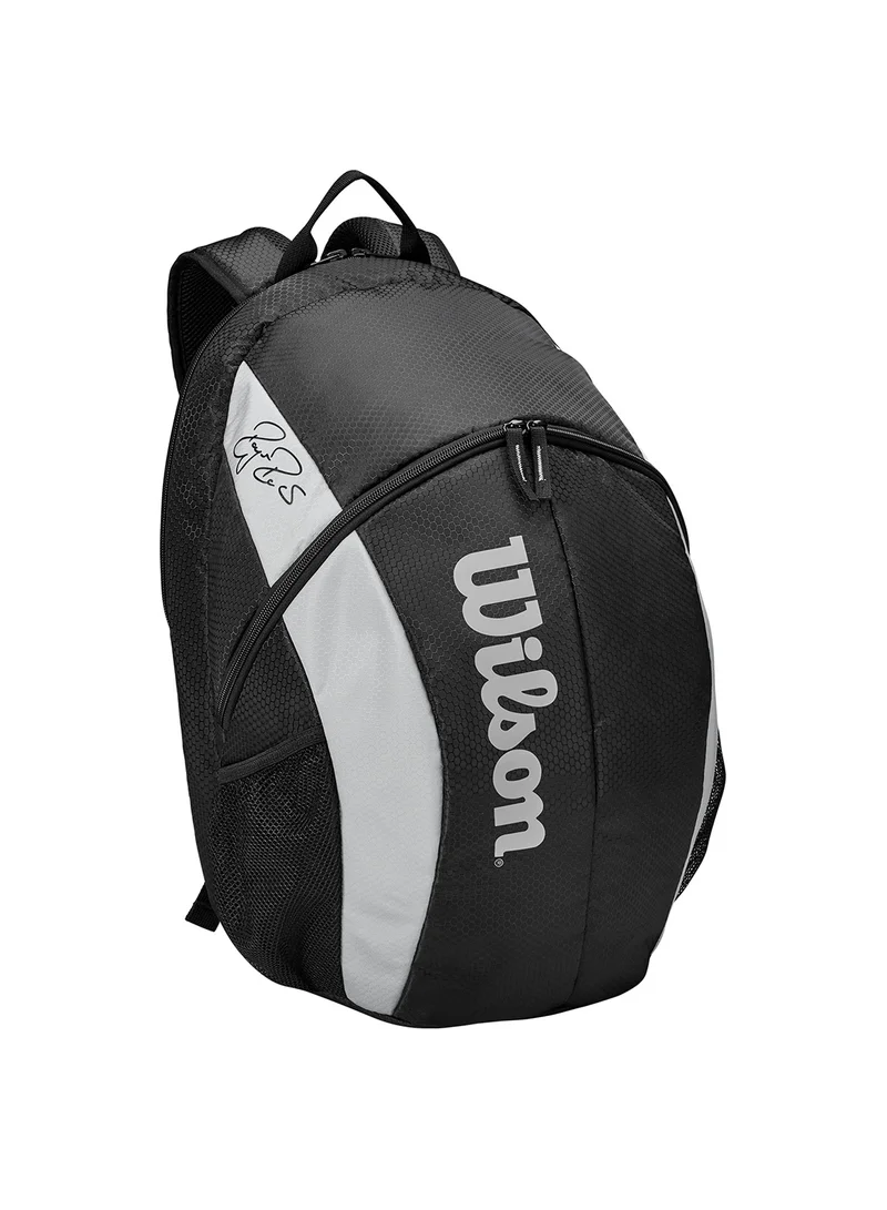 Federer Team Tennis Backpack, Black, Adults