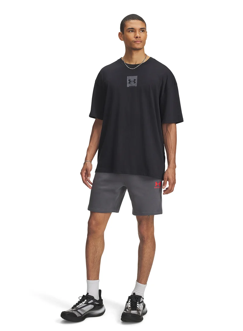 UNDER ARMOUR Icon Fleece Shorts With Taping