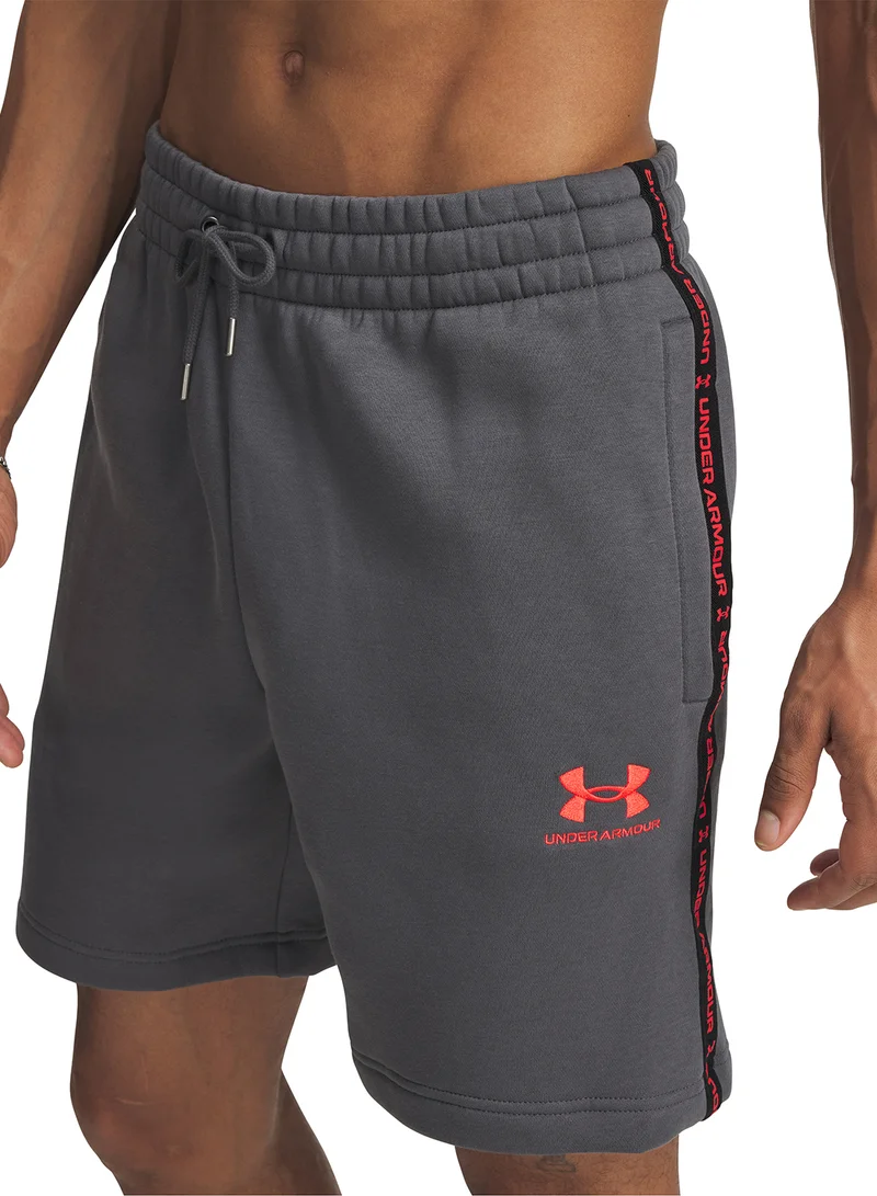 UNDER ARMOUR Icon Fleece Shorts With Taping