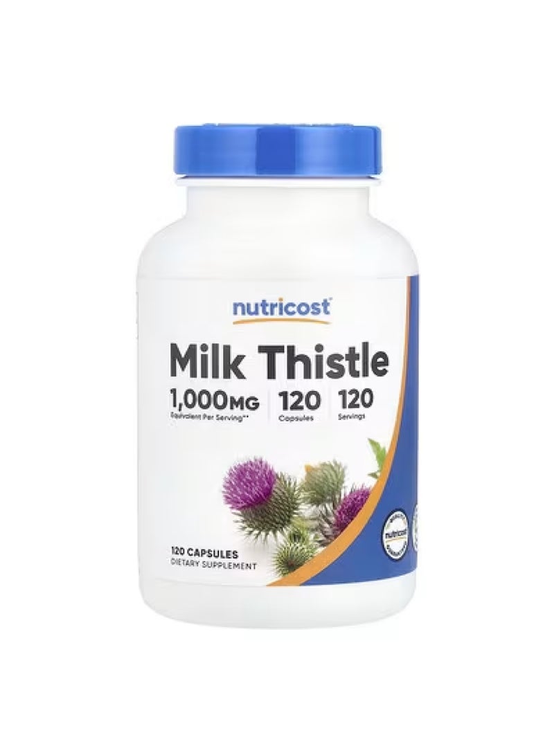 Nutricost Milk Thistle, 1,000 mg, 120 Capsules