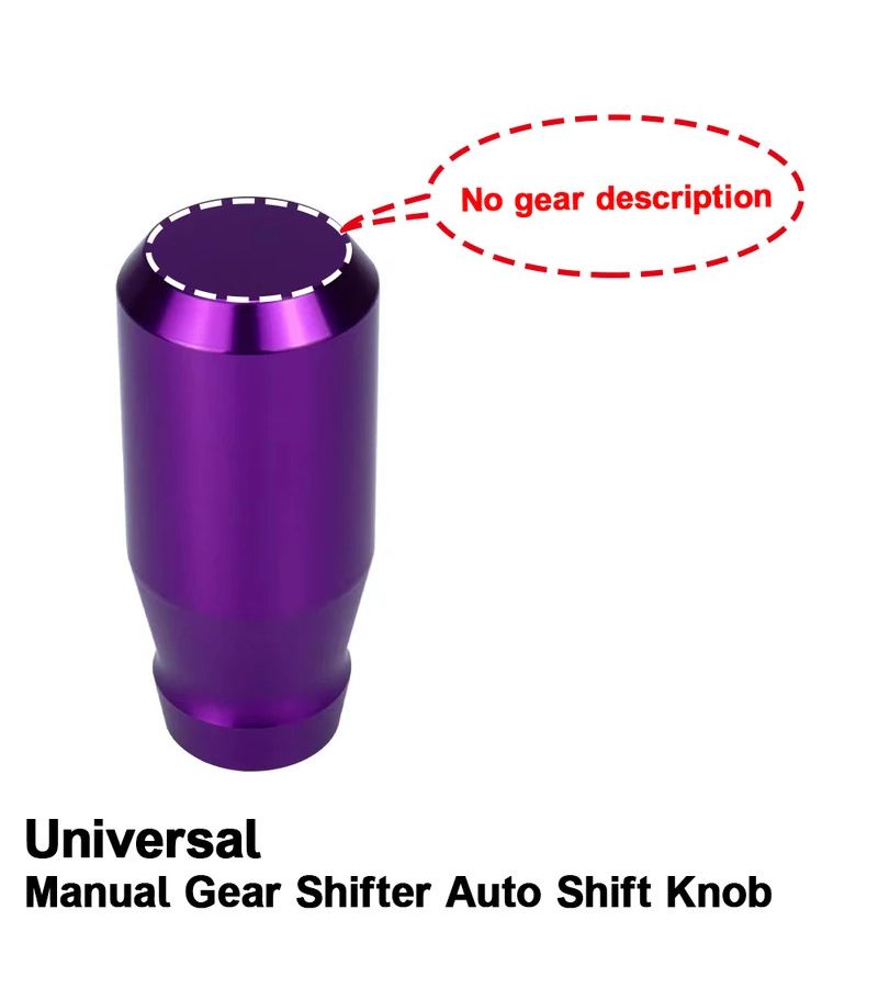 Black Aluminum Alloy 78mm Weighted Gear Shifter Knob with Adapter - Image 3