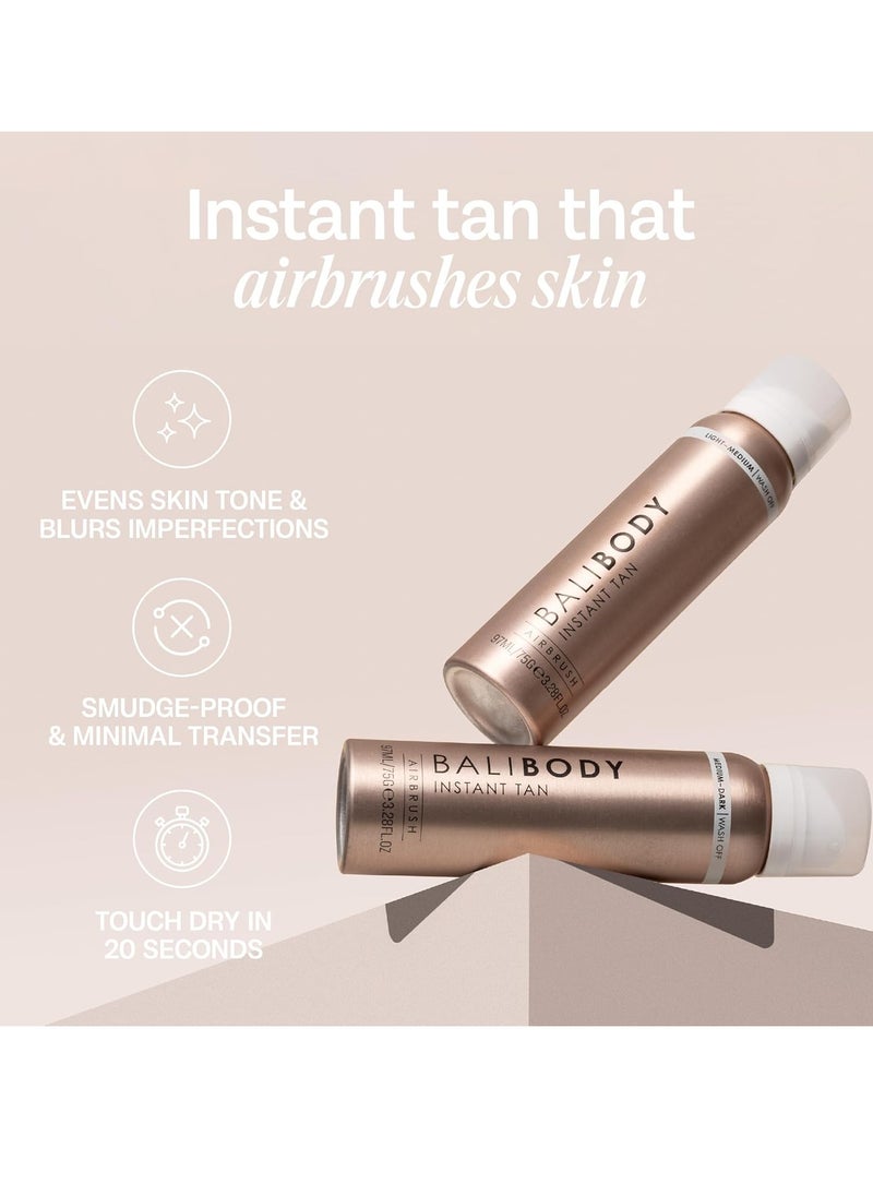 Bali Body Bali Body Instant Tan Light-Medium | Skin Perfecting Aerated Spray, Instantly Flawless Airbrushed Bronzed Finish | Soothing for All Skin Types | Vegan, Cruelty Free, Australian Made (97 ml/3.28 fl oz)  - Image 2