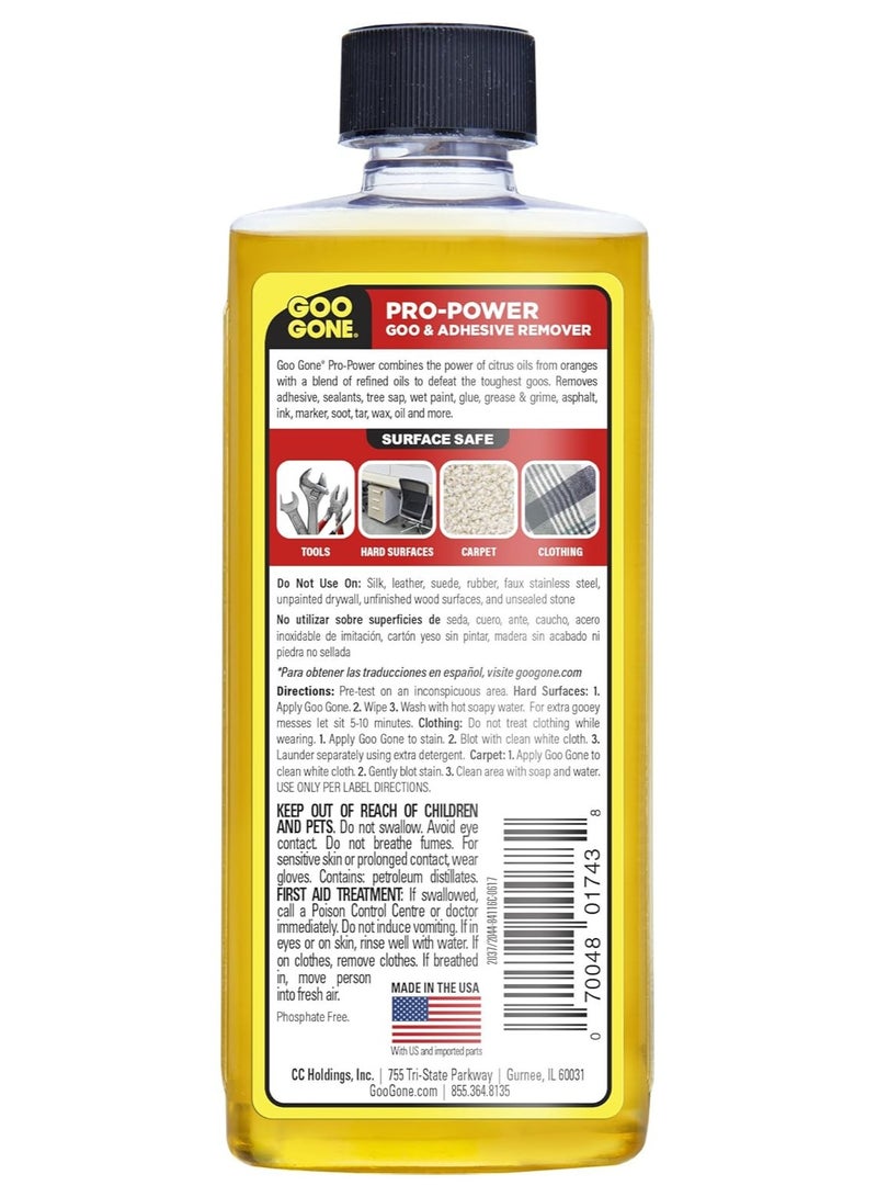 Goo Gone Adhesive Remover - 2 Pack - 8 Ounce - Surface Safe Adhesive Remover Safely Removes Stickers Labels Decals Residue Tape Chewing Gum Grease Tar Crayon Glue - Image 5