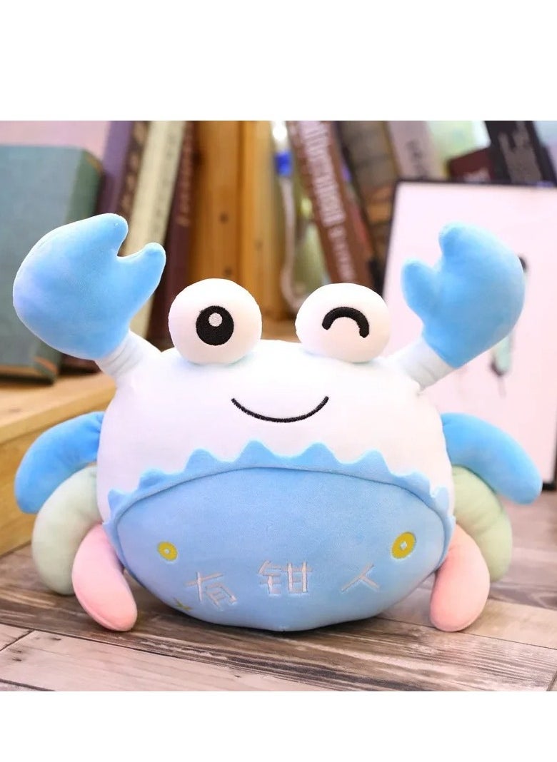 Generic - UNIVERSAL TOYS 12-Inch Funny Crab Plush Toy - Soft & Adorable Deep Sea Friend for Kids | Perfect for Cuddling, Playtime & Room Décor | High-Quality Stuffed Animal Gift for Boys & Girls (Blue) - Image 1
