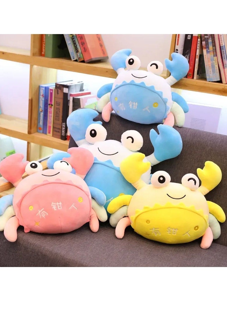 Generic - UNIVERSAL TOYS 12-Inch Funny Crab Plush Toy - Soft & Adorable Deep Sea Friend for Kids | Perfect for Cuddling, Playtime & Room Décor | High-Quality Stuffed Animal Gift for Boys & Girls (Blue) - Image 1