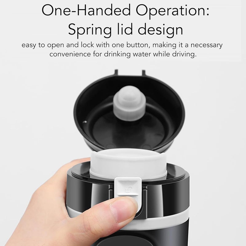 YUEHISY Portable Car Heating Cup, 500ml 4 in 1 Electric Kettle with Temperature Control, Leak Proof, Stainless Steel Car Heated Mug, Easy to Use - Image 4