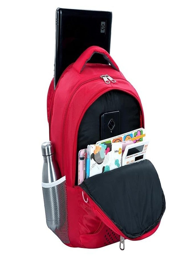 Skyline 40 L Laptop Backpack Travel Office/College/School Bag For Men and Women (Red) - Image 4