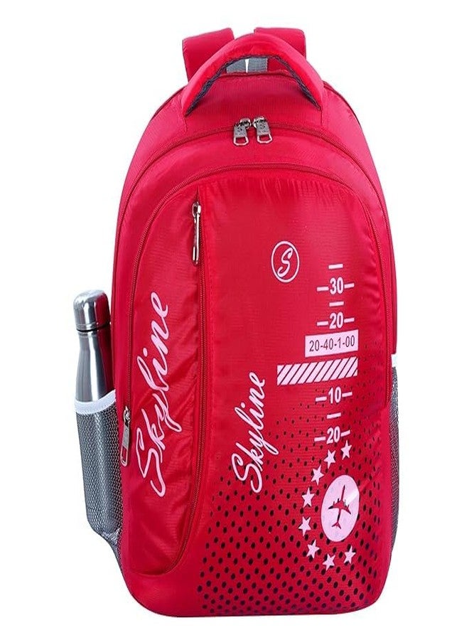 Skyline 40 L Laptop Backpack Travel Office/College/School Bag For Men and Women (Red) - Image 1