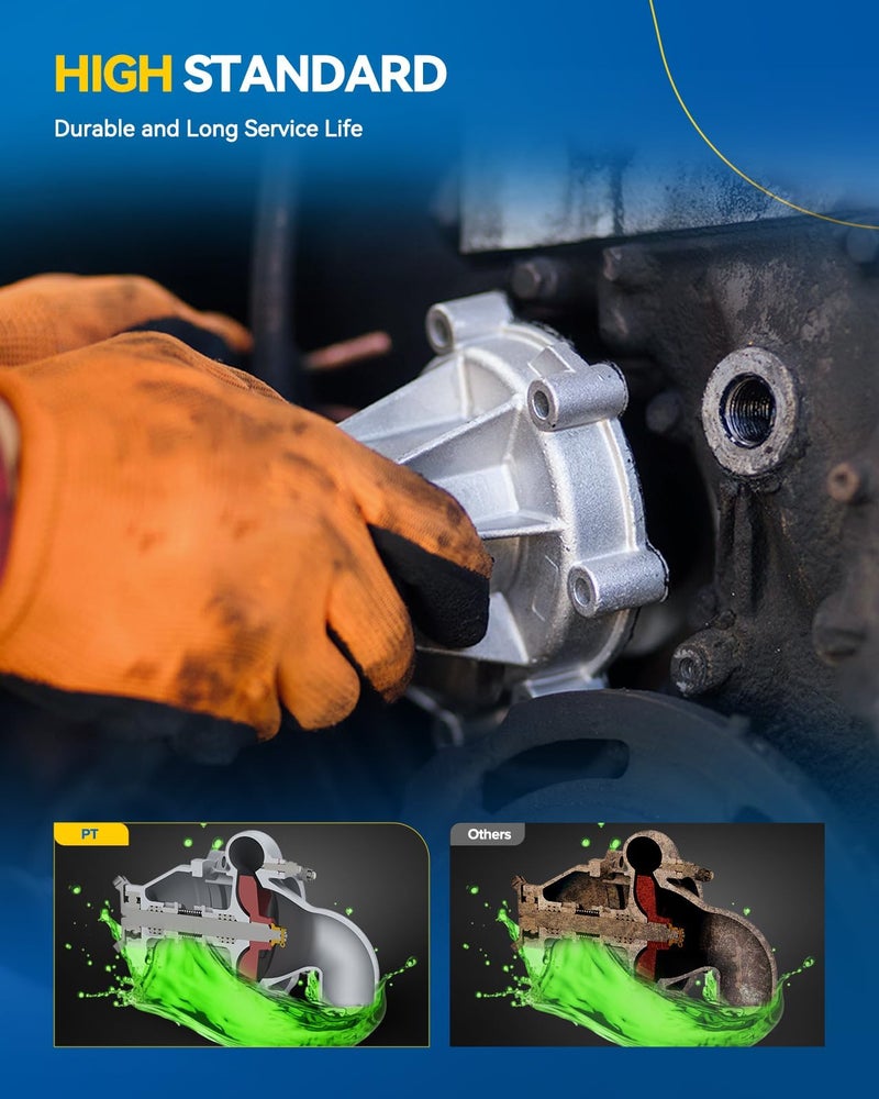 PHILTOP طقم مضخات المياه الاحترافية PHILTOP AW6252 مع حشية متوافق مع كامري 2010-2017، R-AV4 2009-2018، فينزا 2009-2015، tC 2011-2016، هايلاندر 2009-2019 2.7L، بديل OE - Image 3