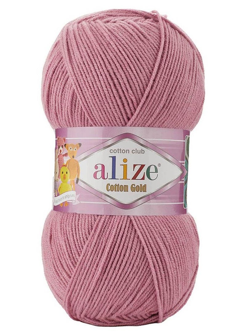 Cotton Gold Yarn 676 Nostalgic Rose 100g