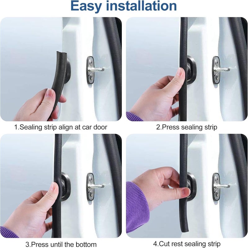 Kikerike Car Door Rubber Seal Strip Trim Seal (10Ft) - Image 4