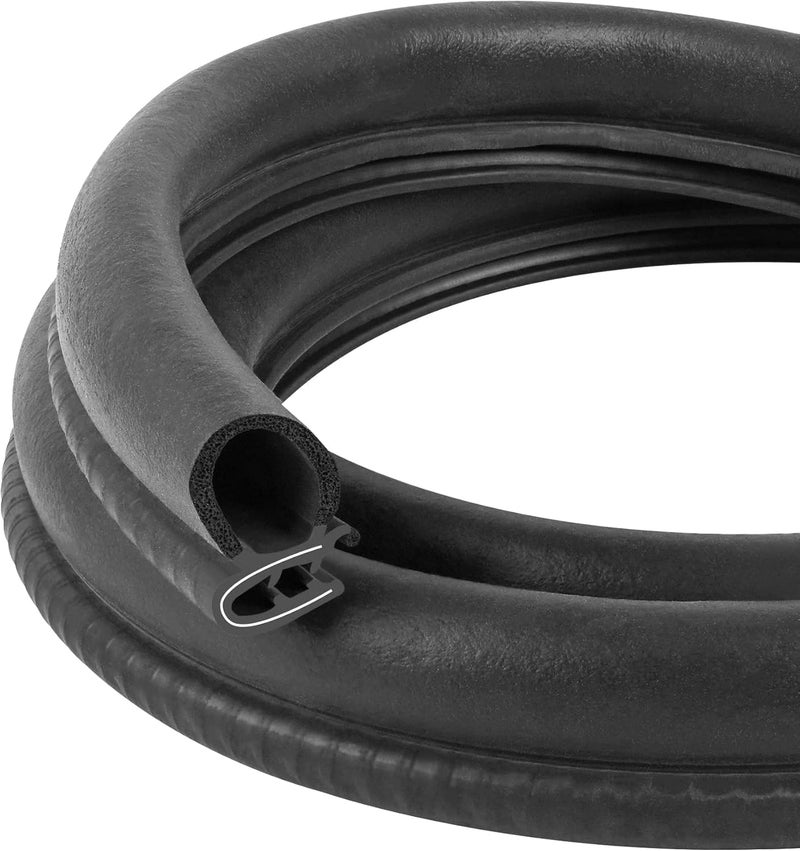 Kikerike Car Door Rubber Seal Strip Trim Seal (10Ft) - Image 1