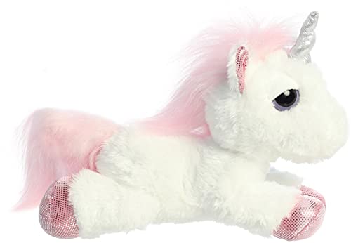 Aurora® Enchanting Dreamy Eyes™ Heavenly White Unicorn™ Stuffed Animal - Captivating Gaze - Aesthetic Appeal - White 10 Inches - Image 2