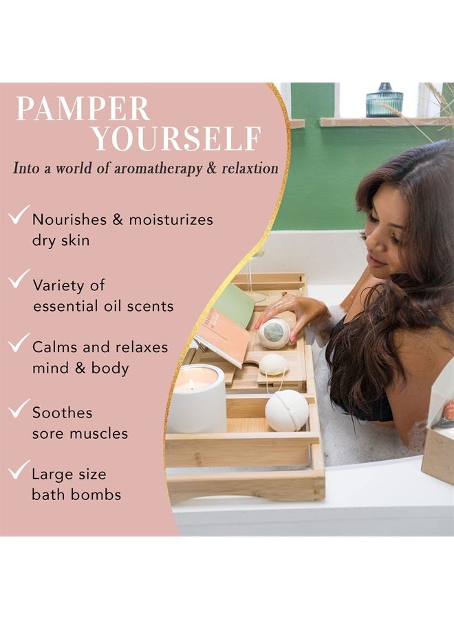 Beauty by Earth Bath Bombs for Women Relaxing, USA Made - Bubble Bath Bomb Set Organic Bath Bombs for Kids - Vegan & All Natural Bath Bombs for Girls Gift Individually Wrapped Handmade Bathbombs - Image 2