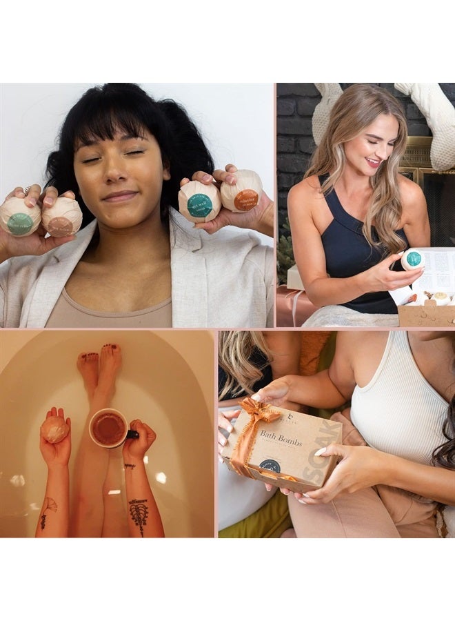 Beauty by Earth Bath Bombs for Women Relaxing, USA Made - Bubble Bath Bomb Set Organic Bath Bombs for Kids - Vegan & All Natural Bath Bombs for Girls Gift Individually Wrapped Handmade Bathbombs - Image 3