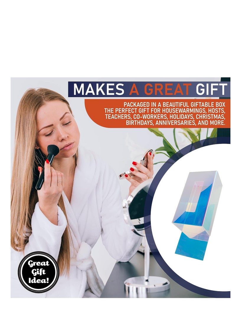 KASTWAVE علبة مناديل أكريليك، حامل مناديل وجه أكريليك بتصميم نوردي، موزع مناديل مستطيل للتنظيم في الحمام، والمكاتب، والأسطح، ومناطق التجميل، وغرف النوم، والحوامل الليلية - Image 5