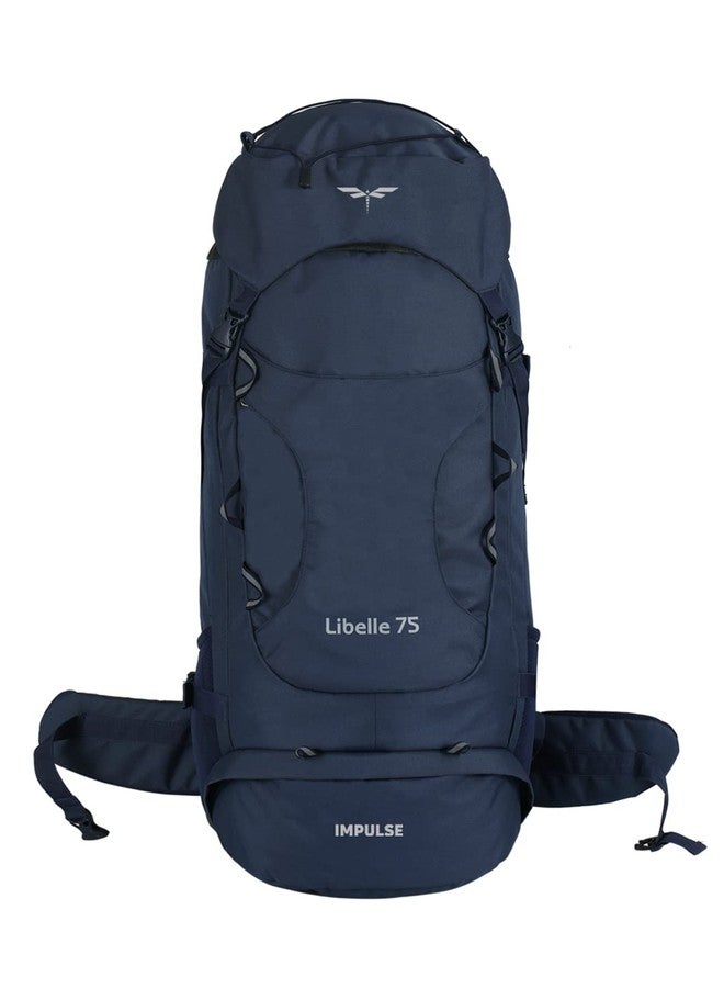 Impulse rucksack bags 75 litres travel bag for men tourist bag for travel backpack for hiking trekking Bag for men camping Libelle with 1 Year Warranty (Blue) - Image 1