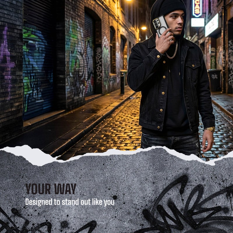 Ghostek Covert Clear Galaxy S26 Ultra Case MagSafe Compatible with Magnetic Ring, Slim Thin Shockproof Phone Cover Designed for 2026 Samsung S26 Ultra (6.9") (Black) - Image 2