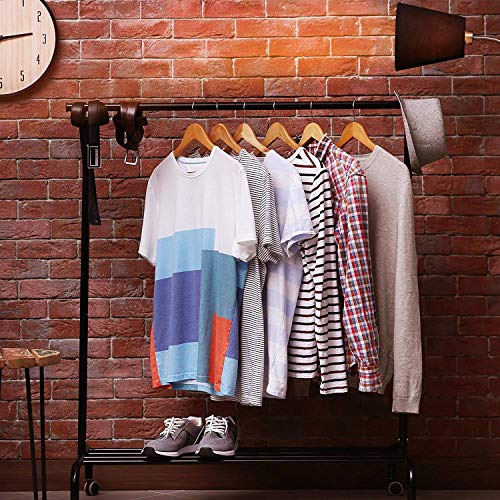 ZEPOLI - Wooden Suit Hangers - Premium Wood with Notches & Chrome Swivel Hook for Dress Clothes, Coats, Jackets (8 Pack, Beige) - Image 4