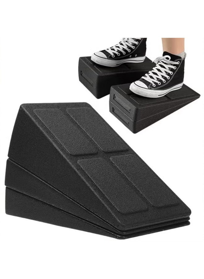 EETU Squat Wedge Block,3 Pcs Calf Stretcher For Squat Wedge,Non-Slip Adjustable Squat Ramp Slant Board,Heavy Duty Leg Extender,Incline Board Platform For Heel Elevated Squat And Calf Raise - Image 1