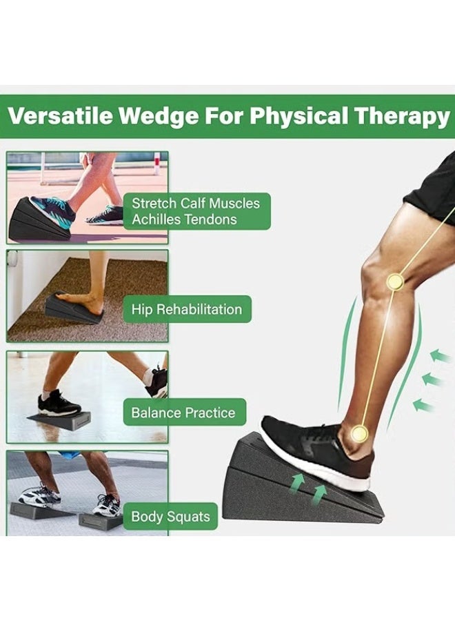 EETU Squat Wedge Block,3 Pcs Calf Stretcher For Squat Wedge,Non-Slip Adjustable Squat Ramp Slant Board,Heavy Duty Leg Extender,Incline Board Platform For Heel Elevated Squat And Calf Raise - Image 5