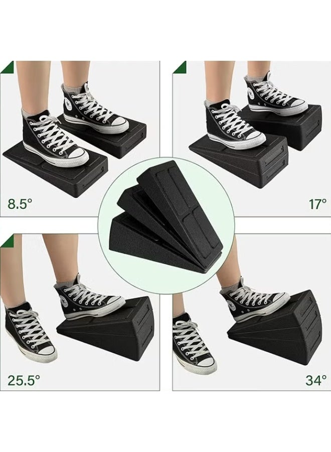EETU Squat Wedge Block,3 Pcs Calf Stretcher For Squat Wedge,Non-Slip Adjustable Squat Ramp Slant Board,Heavy Duty Leg Extender,Incline Board Platform For Heel Elevated Squat And Calf Raise - Image 2