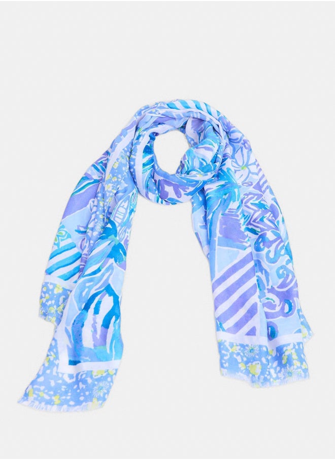 Dare Women Scarf - Blue Multicolor 