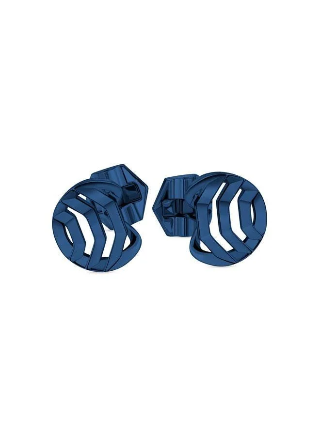 Blue Cutouts Style Cufflinks