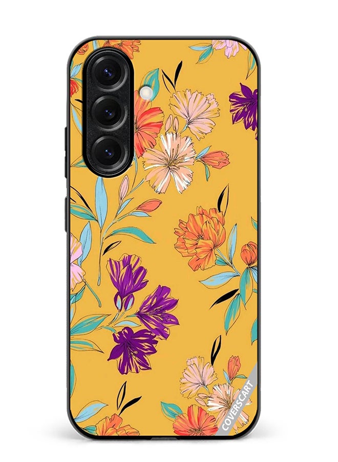 VR CREATIVE Protective Case Cover For Samsung Galaxy S25 Flower Design Multicolour