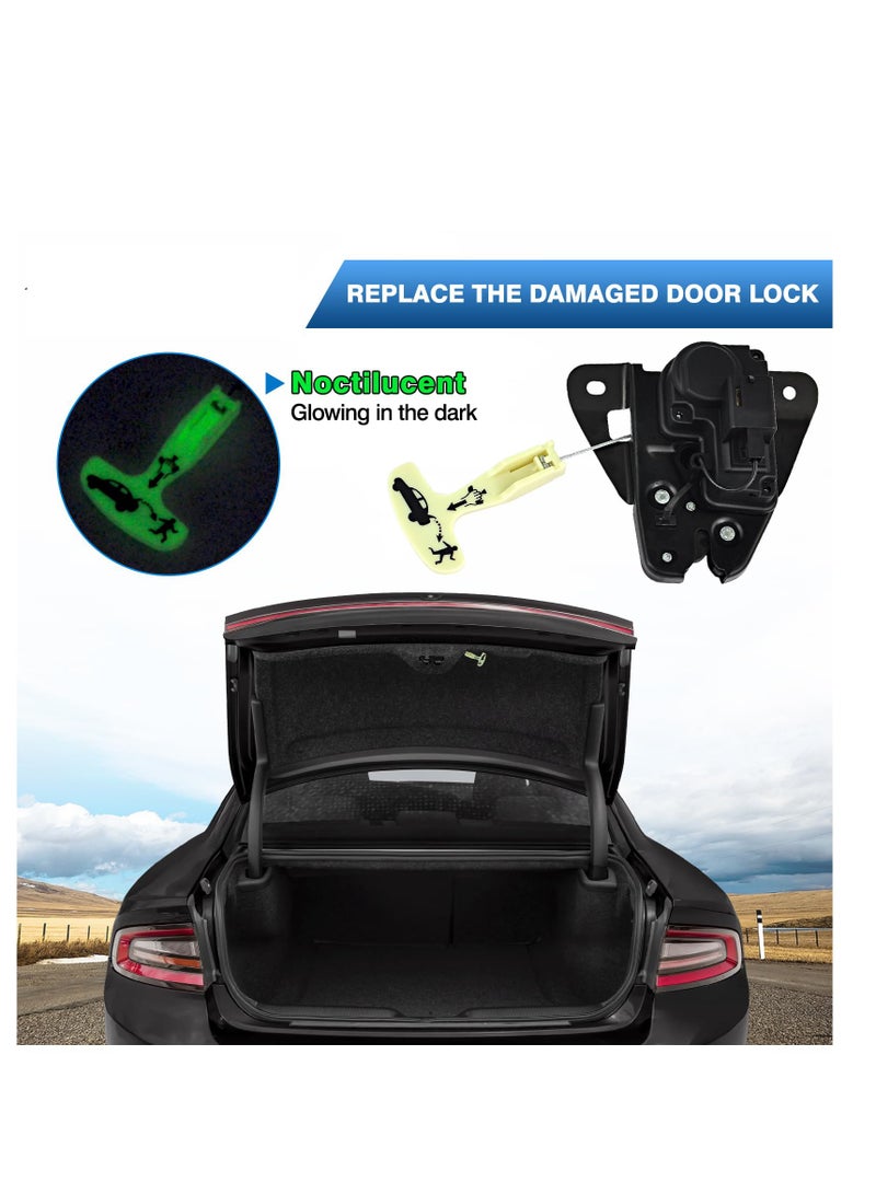 Generic Trunk Latch, Tailgate Lock, Latch Actuator, Tailgate Lock Actuator, for 2006-2018 Dodge Charger Challenger Avenger Dart, for 2005-2018 Chrysler 300 200, 931-714 5056244AA 5056244AB  - Image 3
