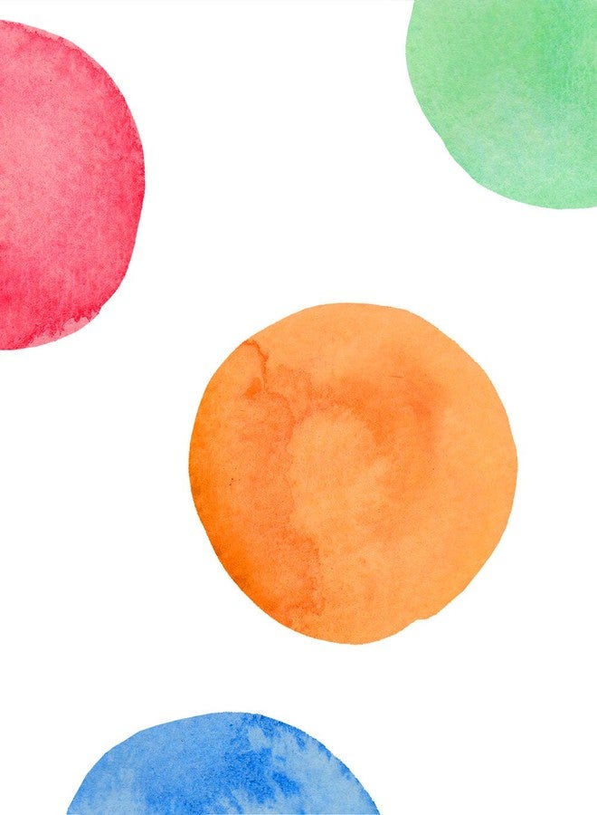 Simple Shapes Watercolor Dots Wall Stickers - (Rainbow) - Image 1