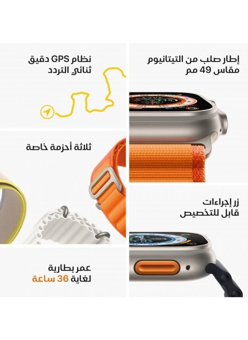 Ultra Smart watch , water-resistant, wireless charging, sports & healthy modes, receives and answers calls, and is equipped with a special app compatible with all devices