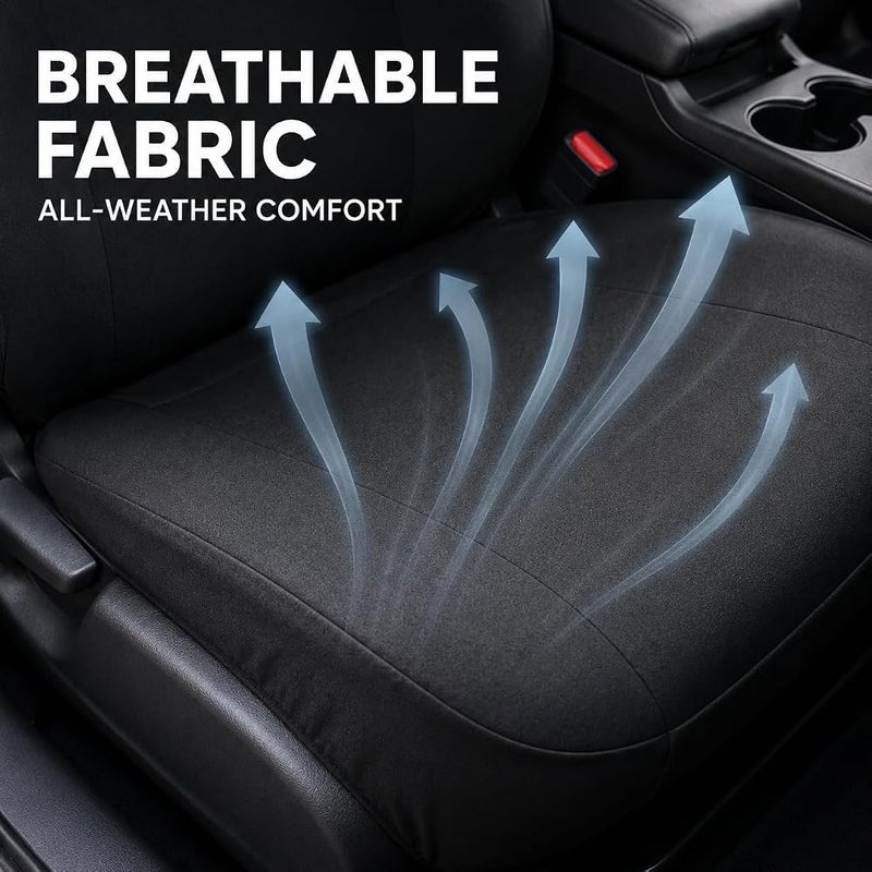 ECVV Universal Split Car Seat Cover – 1pcs Headrest & Seat Body Protector, Stretch Fit Slipcovers for Front Seat, Easy Install for Daily Protection - Image 4