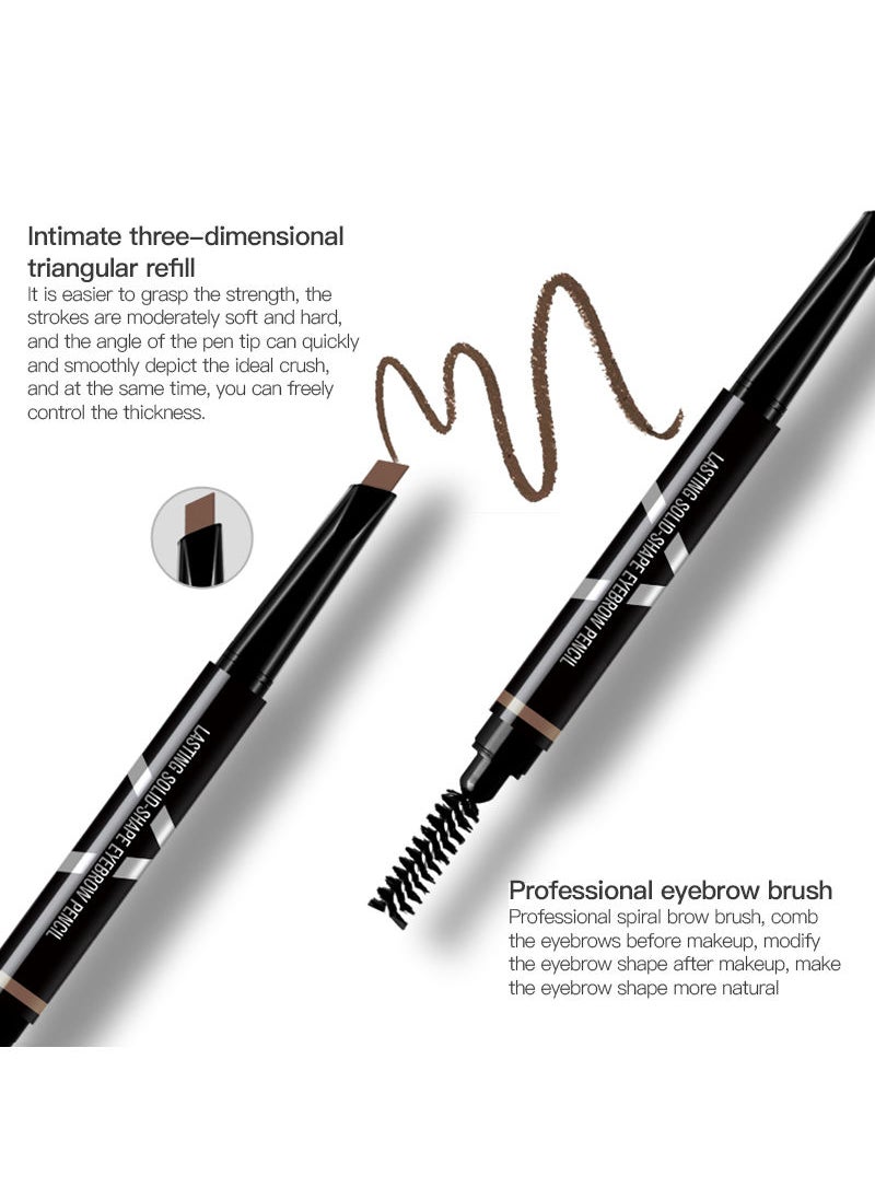 MINILAB Lasting Solid-shape Eyebrow Pencil Makeup Stereoscopic Double-ended Eyebrow Pencil 0.26g  - Image 2