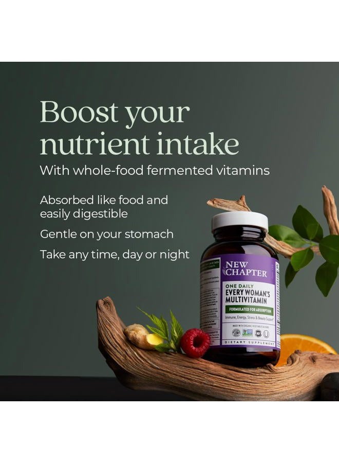 New Chapter Women's Multivitamin for Immune, Beauty + Energy Support with 20+ Nutrients -- Every Woman's One Daily, Gentle on the Stomach, 72 Count - Image 4