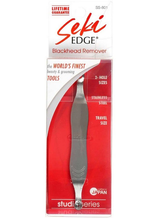 Seki Edge - Blackhead Remover (Ss801) Comedone Extractor For Blackheads Professional Pimple Popper Tool With 2 Hole Sizes Preventive Acne Tool & Pore Extractor - Image 1