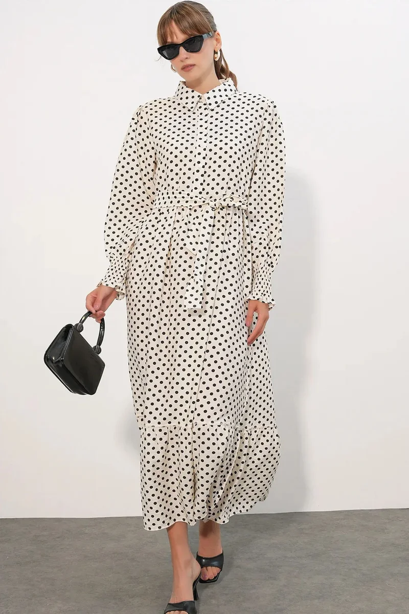 بيغ دارت BDART Paisley Belted Midi Shirt Dress